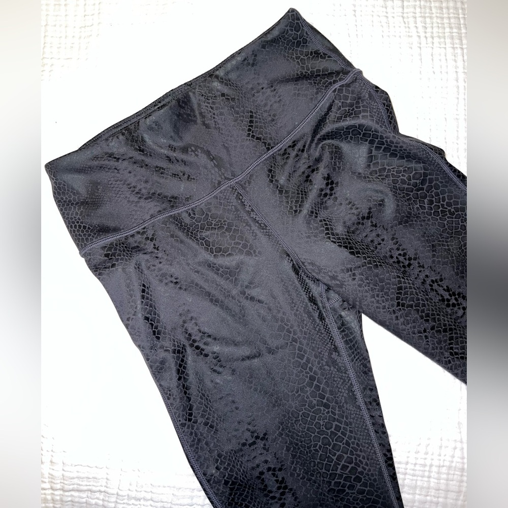 Mono B Black/Gray Snake Print Activewear